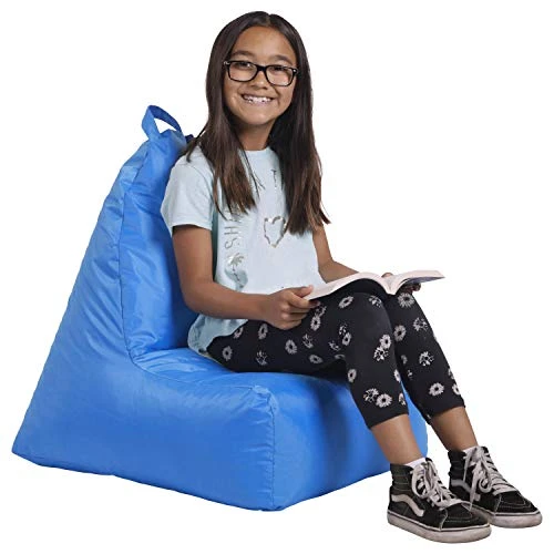 Factory Direct Partners 10481-FB Cali Alpine Sack Bean Bag Chair, Dirt-Resistant Coated Oxford Fabric - French Blue 9 Factory Direct Partners 10481-FB Cali Alpine Sack Bean Bag Chair, Dirt-Resistant Coated Oxford Fabric - French Blue - Image 9