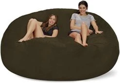 Chill Sack Bean Bag Chair: Giant 8' Memory Foam Furniture Bean Bag - Big Sofa With Soft Micro Fiber Cover - Olive -Safavieh Furnitue Shop 41XvyyF52zL. AC