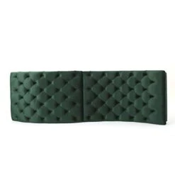 Christopher Knight Home Garret Tufted Velvet Chaise Lounge, Emerald / Dark Brown -Safavieh Furnitue Shop 41YgDUhTDZL