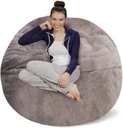 Sofa Sack - Plush Ultra Soft Bean Bags Chairs For Kids, Teens, Adults - Memory Foam Beanless Bag Chair With Microsuede Cover - Foam Filled Furniture For Dorm Room - Charcoal 5' (AMZBB-5SK-CS03) 25 Sofa Sack - Plush Ultra Soft Bean Bags Chairs For Kids, Teens, Adults - Memory Foam Beanless Bag Chair With Microsuede Cover - Foam Filled Furniture For Dorm Room - Charcoal 5' (AMZBB-5SK-CS03) -Safavieh Furnitue Shop 41Yuy20CQiL. AC