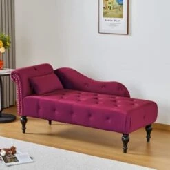 RARZOE Tufted Velvet Chaise Lounge Indoor With Storage, Upholstered Rolled Arm Chaise Lounges Indoor Chair, Right Arm Facing Chaise Lounge With Nailhead Trim For Living Room Bedroom Office,White 25 RARZOE Tufted Velvet Chaise Lounge Indoor With Storage, Upholstered Rolled Arm Chaise Lounges Indoor Chair, Right Arm Facing Chaise Lounge With Nailhead Trim For Living Room Bedroom Office,White -Safavieh Furnitue Shop 41Ze9wCQhfL. AC