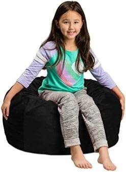 Sofa Sack - Plush, Ultra Soft Kids Bean Bag Chair - Memory Foam Bean Bag Chair With Microsuede Cover - Stuffed Foam Filled Furniture And Accessories For Kids Room - 2' Royal Blue -Safavieh Furnitue Shop 41Zj 7P4LUL. AC