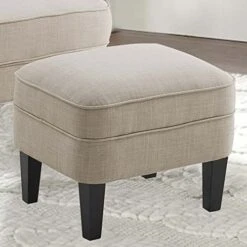 Rosevera Ember Accent, Mid Century Modern Chair For Living Ottoman Comfy Seat,Tub Sofa For Bedroom Reading Room, Standard, Linen Beige -Safavieh Furnitue Shop 41aWHlArVIL