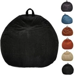 Bean Bag Chairs Cover (No Filler),Bean Bag Cover,Stuffed Animal Storage Bean Bag,Bean Bag For Kids,Adults,Teens,36 X 45 In Blue Bean Bag -Safavieh Furnitue Shop 41bLrjJ9cpL. AC