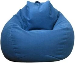 WAQIA Stuffed Animal Storage Bean Bag Chair Cover (No Filler) - Stuffable Zipper Beanbag Cover-Cotton Linen Memory Foam Beanbag Replacement Cover For Adults And Kids Without Filling -Safavieh Furnitue Shop 41c7DYUqxML. AC