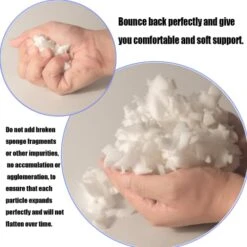 NiceLady Bean Bag Filler Foam-10 Pound Premium Shredded Memory Foam,for Couch Cushion Or Pillow Dog Bed- Very Soft And Great For Stuffing(Blue, 2 * 5 Pound) -Safavieh Furnitue Shop 41cAHmzMKxL