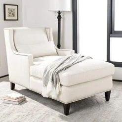 Safavieh Couture Collection Vitali Studded Chaise -Safavieh Furnitue Shop 41cHwtlWa8L. AC