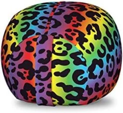 Ambesonne Zebra Print Storage Toy Bag Chair, Striped Zebra Animal Print Nature Wildlife Inspired Simplistic Illustration, Stuffed Animal Organizer Washable Bag, Small Size, White Charcoal -Safavieh Furnitue Shop 41cSuz1dihL. AC