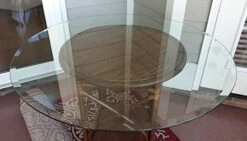 30" Inch Round Glass Table Top 1/2" Thick Tempered Beveled Edge By Fab Glass And Mirror -Safavieh Furnitue Shop 41dIxKDHKjL
