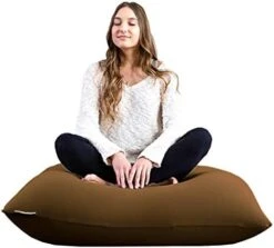 Yogibo Mini Bean Bag, Small Beanbag Chair For Kids, Teens And Adults, Great For Meditation And Sitting, Fibead Filling Conforms To Body, Washable, Removable Cover, Light Grey -Safavieh Furnitue Shop 41dL4b XsAL. AC