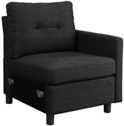 Moxeay Convertible Sectional Sofa With Ottoman Modular Sectional Sofa L Shaped Couch 6 Seater Sectional Couches For Living Room Apartment, Dark Grey -Safavieh Furnitue Shop 41doKulyrJL. AC