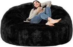 Taotique Giant Bean Bag Chair Cover(Cover Only, No Filler) Soft Faux RH Fur Sofa Bed Cover Washable Bean Bag Couch Cover For Adult And Kids With Liner -Safavieh Furnitue Shop 41fZ4iXRQwL. AC