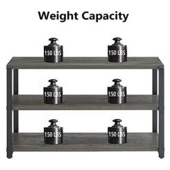 EXCEFUR Sofa Table, Rustic Console Table For Living Room, Foyer Tables For Entryway With 3-Tier Open Shelf, Grey 11 EXCEFUR Sofa Table, Rustic Console Table For Living Room, Foyer Tables For Entryway With 3-Tier Open Shelf, Grey -Safavieh Furnitue Shop 41feEnNzJXS