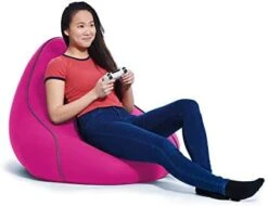Yogibo Lounger Bean Bag For Adults, Teens, Personal Sized, Single Beanbag Lounge Chair With Raised Back For Gaming, Reading, And Relaxing, Removable, Washable Cover, Dark Gray -Safavieh Furnitue Shop 41gJ6OFfjsL. AC