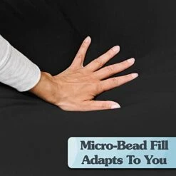 Yogibo Max 6-Foot Beanbag Chair, Bean Bag Couch With A Washable Outer Cover, Customer Favorite Cozy Sofa For Gaming, Reading, And Relaxing, Filled With Soft Micro-Beads, Dark Gray -Safavieh Furnitue Shop 41gKxBZNkrL