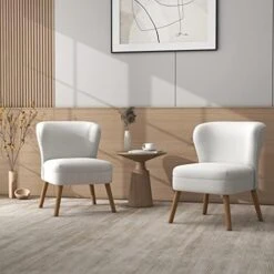 UIXE 3 Piece Indoor Comfy Sectional Sofa With Accent Chairs For Living Room, Linen Fabric Couch Modern Bedroom Loveseat 2-Seat Armchair For Home Apartment Small Space (Yellow) -Safavieh Furnitue Shop 41gMpFOkACL. AC