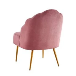 Ball & Cast Accent Chair, 26D X 23.5W X 32.25H In, Rose -Safavieh Furnitue Shop 41gnuy9kKPL