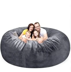 HWIVGKU Bean Bag Chairs, Giant Bean Bag Chair For Adults, 4ftbean Bag CoverComfyBean Bag Bed (No Filler, Cover Only) Fluffy Lazy Sofa (White), 4ft(120 * 65cm) -Safavieh Furnitue Shop 41grXjKnnlL. AC