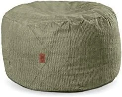 CordaRoy's Chenille Bean Bag Ottoman Footstool, 26" X 17", Charcoal -Safavieh Furnitue Shop 41gvha0ByPL. AC