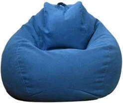 WAQIA Stuffed Animal Storage Bean Bag Chair Cover (No Filler) - Stuffable Zipper Beanbag Cover-Cotton Linen Memory Foam Beanbag Replacement Cover For Adults And Kids Without Filling -Safavieh Furnitue Shop 41gyeRQXW1L. AC