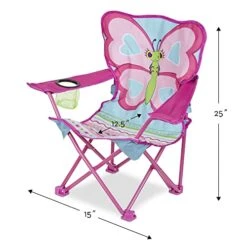 Melissa & Doug Cutie Pie Butterfly Camp Chair (Frustration-Free Packaging) , Pink -Safavieh Furnitue Shop 41hRlxtZRkL