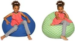 Big Comfy Bean Bag Chair: Posh Large Beanbag Chairs With Removable Cover For Kids, Teens And Adults - Polyester Cloth Puff Sack Lounger Furniture For All Ages - 27 Inch - Heather Teal -Safavieh Furnitue Shop 41hct2ZkCXL. AC