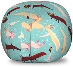 Lunarable Mermaid Scale Storage Toy Bag Chair, Continuous Japanese Circular Pattern Overlap Rounds In Aqua Color Palette, Stuffed Animal Organizer Washable Bag, Small Size, Blue Purple 23 Lunarable Mermaid Scale Storage Toy Bag Chair, Continuous Japanese Circular Pattern Overlap Rounds In Aqua Color Palette, Stuffed Animal Organizer Washable Bag, Small Size, Blue Purple -Safavieh Furnitue Shop 41iLgP 9amL. AC