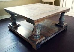 House Of Wood Coffee Table Legs In Knotty Pine (Set Of 4) -Safavieh Furnitue Shop 41jhpjMF3DL