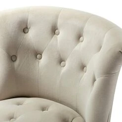 TINA'S HOME Tan Upholstered Velvet Small Chair Tufted Armless Accent Chair With Black Birch Wood Legs 19 TINA'S HOME Tan Upholstered Velvet Small Chair Tufted Armless Accent Chair With Black Birch Wood Legs -Safavieh Furnitue Shop 41jr1IkY15L