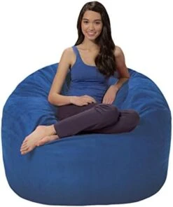 Comfy Sacks Memory Foam Bean Bag Chair, Charcoal Furry -Safavieh Furnitue Shop 41jyVTXuCKL. AC