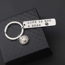 Lywjyb Birdgot Coffee Lovers Gifts Life Is But A Bean Keychain Gift For Best Friends BFF Gift -Safavieh Furnitue Shop 41kdOkMAyEL