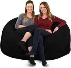 ULTIMATE SACK 5000 (5 Ft.) Bean Bag Chair Cover In Multiple Colors: Cover ONLY. (5000, Brown Suede) -Safavieh Furnitue Shop 41lkZMmYlaL. AC