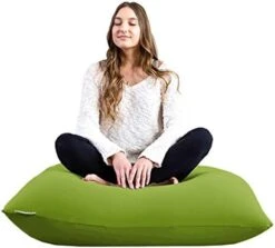 Yogibo Mini Bean Bag, Small Beanbag Chair For Kids, Teens And Adults, Great For Meditation And Sitting, Fibead Filling Conforms To Body, Washable, Removable Cover, Light Grey -Safavieh Furnitue Shop 41m7e24fF3L. AC