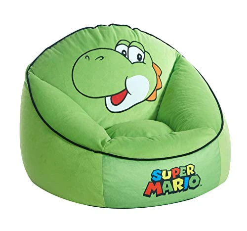 Idea Nuova Nintendo Super Mario Yoshi Micromink Bean Bag Chair 2 Idea Nuova Nintendo Super Mario Yoshi Micromink Bean Bag Chair - Image 2