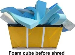 EConsumersUSA Premium Density High Grade Shredded Poly Foam Filling Inserts For Stuffing, Pillows, Bean Bag, Chair, Sofa, Pet Dog Bed, Crafts And More Made In USA (15 LBS) -Safavieh Furnitue Shop 41mOVOD98XL