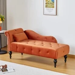 RARZOE Tufted Velvet Chaise Lounge Indoor With Storage, Upholstered Rolled Arm Chaise Lounges Indoor Chair, Right Arm Facing Chaise Lounge With Nailhead Trim For Living Room Bedroom Office,White 28 RARZOE Tufted Velvet Chaise Lounge Indoor With Storage, Upholstered Rolled Arm Chaise Lounges Indoor Chair, Right Arm Facing Chaise Lounge With Nailhead Trim For Living Room Bedroom Office,White -Safavieh Furnitue Shop 41maAlyJkLL. AC