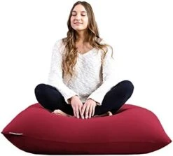 Yogibo Mini Bean Bag, Small Beanbag Chair For Kids, Teens And Adults, Great For Meditation And Sitting, Fibead Filling Conforms To Body, Washable, Removable Cover, Light Grey -Safavieh Furnitue Shop 41n4FOAvi6L. AC