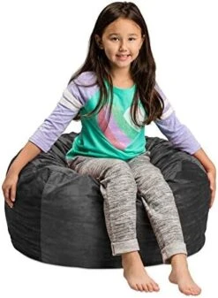 Sofa Sack - Plush, Ultra Soft Kids Bean Bag Chair - Memory Foam Bean Bag Chair With Microsuede Cover - Stuffed Foam Filled Furniture And Accessories For Kids Room - 2' Royal Blue -Safavieh Furnitue Shop 41nBQFgbgL. AC