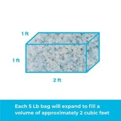 Linenspa Shredded Memory Foam - Craft Foam - Replacement Fill For Pillows, Bean Bags, Chairs, Dog Beds, Stuffed Animals, and Crafts, 5 Lbs -Safavieh Furnitue Shop 41nKk0Hdz5L