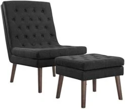 Modway Modify Tufted Modern Lounge Accent Chair And Ottoman Set In Beige -Safavieh Furnitue Shop 41nhqVS3vRL. AC