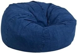 Flash Furniture Duncan Oversized White Furry Bean Bag Chair For Kids And Adults -Safavieh Furnitue Shop 41o17L 5CL. AC