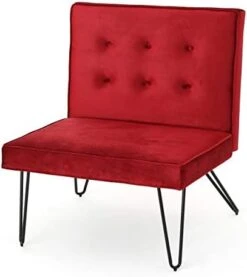 Christopher Knight Home Darrow Velvet Modern Armless Chair, Berry -Safavieh Furnitue Shop 41oPXgBPAZL. AC