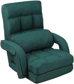 FLOGUOR Indoor Floor Gaming Chairs For Adults With Back Support,Chaise Lounge, 42-Position Folding Lazy Sofa With Pillow For Living Room, Bedroom, Balcony(Grey) 8803GR -Safavieh Furnitue Shop 41p3HEXWk8L. AC