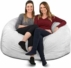 ULTIMATE SACK 5000 (5 Ft.) Bean Bag Chair Cover In Multiple Colors: Cover ONLY. (5000, Brown Suede) -Safavieh Furnitue Shop 41p5MqfXpUL. AC
