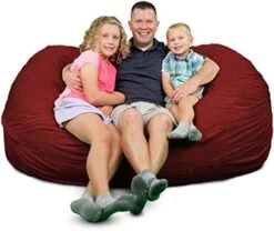 ULTIMATE SACK Lounger Bean Bag Chair: Giant Foam-Filled Furniture - Machine Washable Covers, Double Stitched Seams, Durable Inner Liner, And 100% Virgin Foam. Corner Chair. (Pink, Fur) -Safavieh Furnitue Shop 41pFS7wseKL. AC