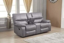 Betsy Furniture Microfiber Reclining Sofa Couch Set Living Room Set 8007 (Grey, Sofa+Loveseat) -Safavieh Furnitue Shop 41qQttdetQL
