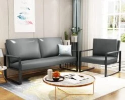 AWQM PU Leather Love Seats Sofa, 45" Mini Upholstered Couch For Small Space, Modern Accent Chair With Armrest And Removable Cushions, 2-Seater Lounge For Living Room, Bedroom, Office (Brown) 24 AWQM PU Leather Love Seats Sofa, 45" Mini Upholstered Couch For Small Space, Modern Accent Chair With Armrest And Removable Cushions, 2-Seater Lounge For Living Room, Bedroom, Office (Brown) -Safavieh Furnitue Shop 41qalKGqp3L. AC