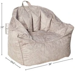 Big Joe Hug Bean Bag Chair, Gray Hyde, 3ft -Safavieh Furnitue Shop 41qkWXKynDL