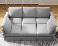 LINSY HOME Modular Sectional Sofa, U Shape Oversized Sofa Couch With Storage, Memory Foam, Modular Sectionals With Ottomans, 7 Seat Living Room Furniture Sofa Sets With Chaise, Blue -Safavieh Furnitue Shop 41sB5sA5ryL. AC