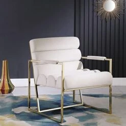 Morden Fort Italian Light Luxury Lounge Chair, Contemporary Velvet Upholstered Lounge Armchair With Bright-Colored Cushions, For Living Room, Bedroom, Dinning, Office, Black -Safavieh Furnitue Shop 41sBeHpYkmL. AC